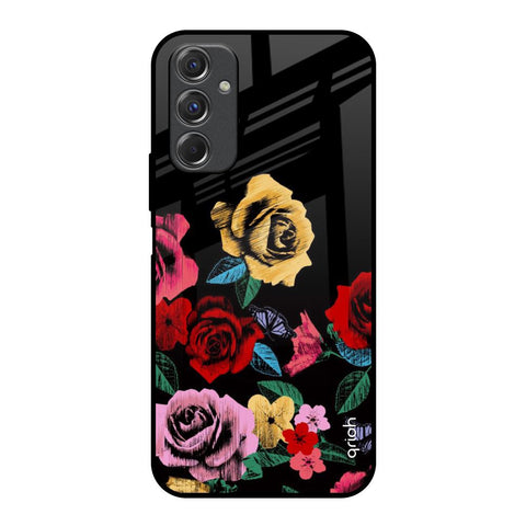Floral Decorative Glossy Case For Samsung Galaxy F34 5G