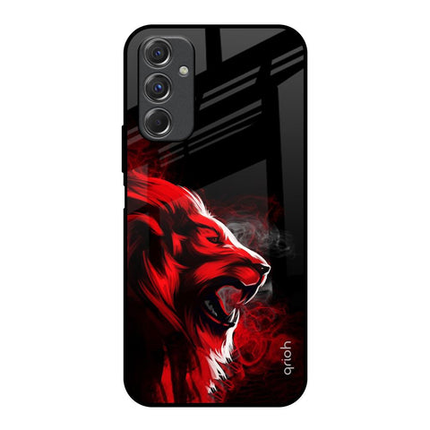 Red Angry Lion Glossy Case for Samsung Galaxy F34 5G