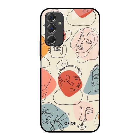 Abstract Faces Glossy Case for Samsung Galaxy F34 5G