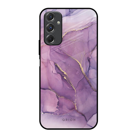 Purple Gold Marble Glossy Case for Samsung Galaxy F34 5G