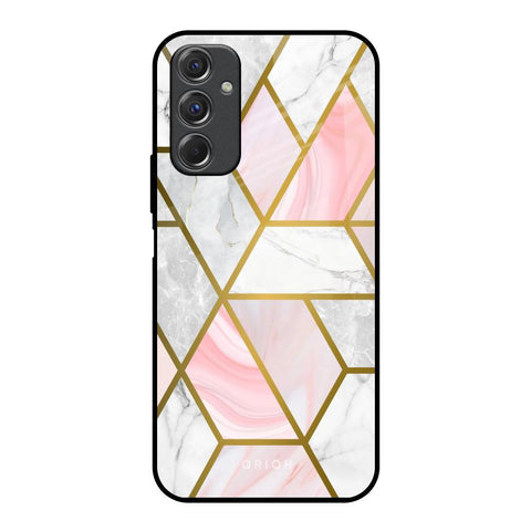 Geometrical Marble Glossy Case for Samsung Galaxy F34 5G