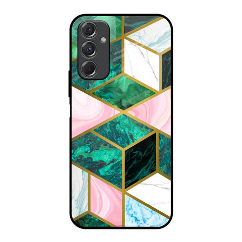 Seamless Green Marble Glossy Case for Samsung Galaxy F34 5G