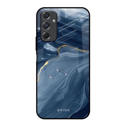 Deep Ocean Marble Glossy Case for Samsung Galaxy F34 5G