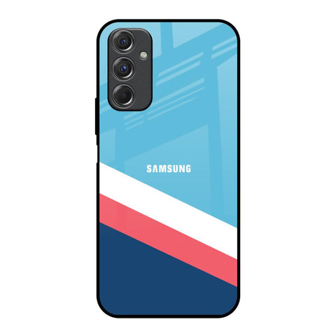 Pink & White Stripes Glossy Case For Samsung Galaxy F34 5G