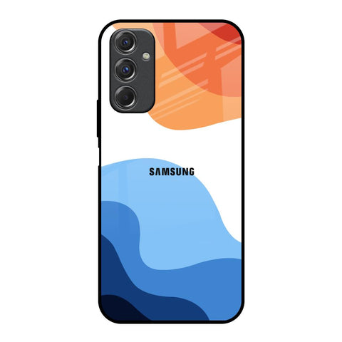 Wavy Color Pattern Glossy Case for Samsung Galaxy F34 5G