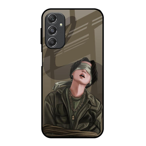 Blind Fold Glossy Case for Samsung Galaxy M34 5G