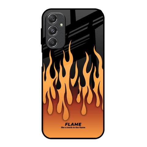Fire Flame Glossy Case for Samsung Galaxy M34 5G