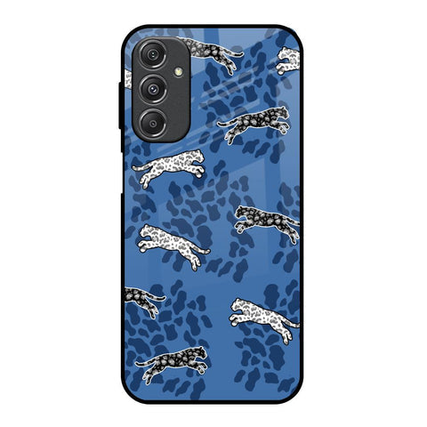 Blue Cheetah Glossy Case for Samsung Galaxy M34 5G
