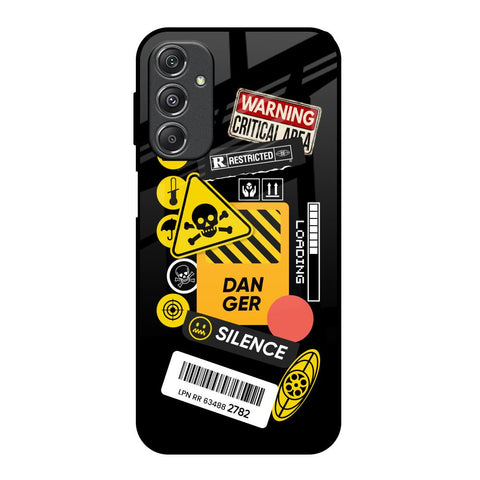 Danger Signs Glossy Case for Samsung Galaxy M34 5G