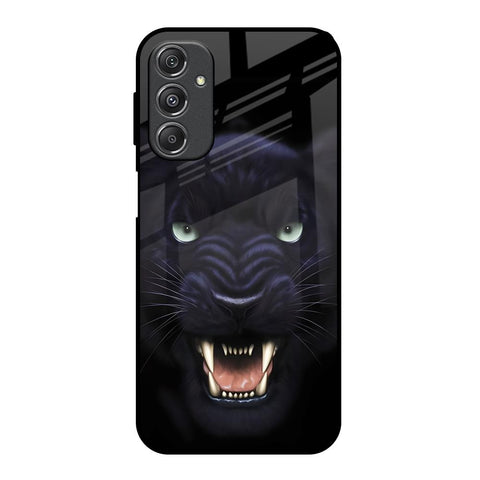Angry Black Leopard Glossy Case for Samsung Galaxy M34 5G