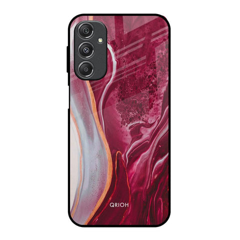 Crimson Ruby Glossy Case for Samsung Galaxy M34 5G