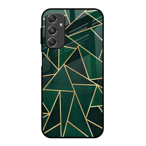 Abstract Green Glossy Case For Samsung Galaxy M34 5G