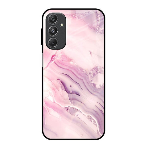 Diamond Pink Gradient Glossy Case For Samsung Galaxy M34 5G