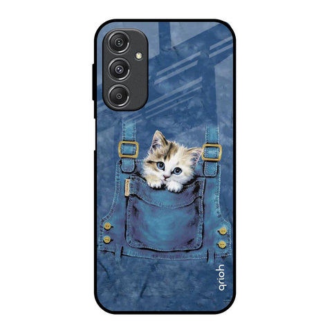 Kitty In Pocket Glossy Case For Samsung Galaxy M34 5G