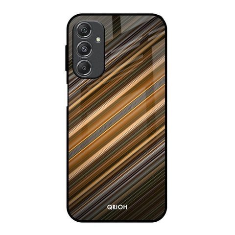 Diagonal Slash Pattern Glossy Case for Samsung Galaxy M34 5G