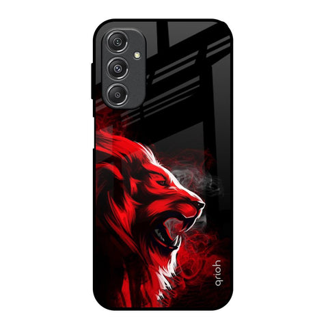 Red Angry Lion Glossy Case for Samsung Galaxy M34 5G