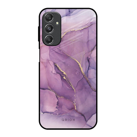 Purple Gold Marble Glossy Case for Samsung Galaxy M34 5G