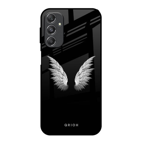 White Angel Wings Glossy Case for Samsung Galaxy M34 5G