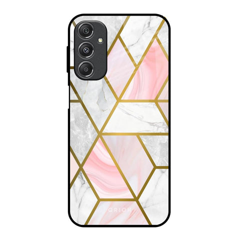 Geometrical Marble Glossy Case for Samsung Galaxy M34 5G