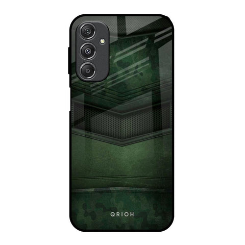 Green Leather Glossy Case for Samsung Galaxy M34 5G