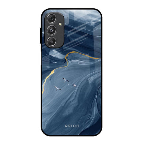 Deep Ocean Marble Glossy Case for Samsung Galaxy M34 5G