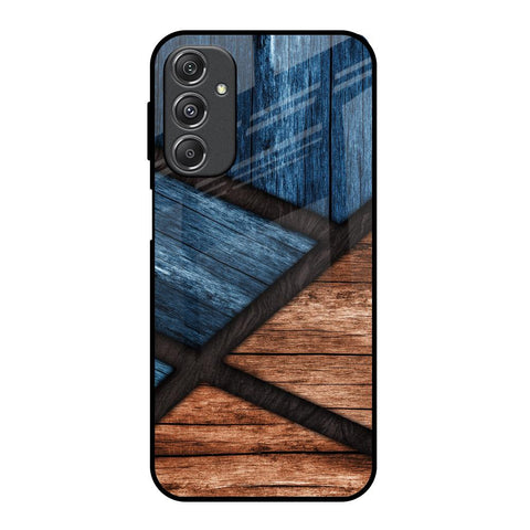 Wooden Tiles Glossy Case for Samsung Galaxy M34 5G