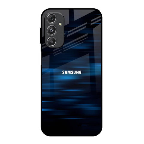 Blue Rough Abstract Glossy Case for Samsung Galaxy M34 5G