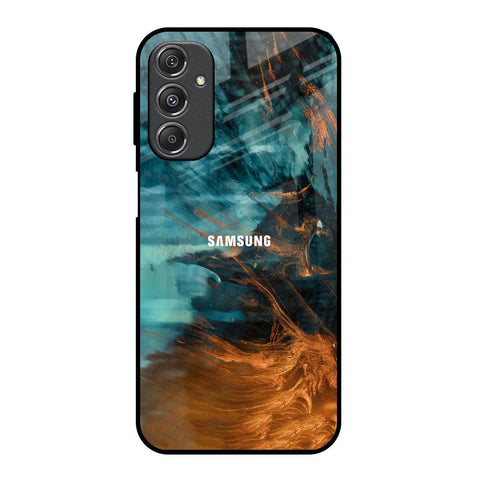 Golden Splash Glossy Case for Samsung Galaxy M34 5G