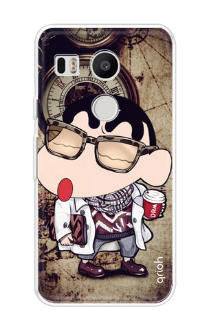 Nerdy Shinchan Soft Cover for Nexus 5x