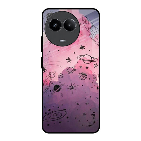 Space Doodles Glossy Case for Realme 11x 5G