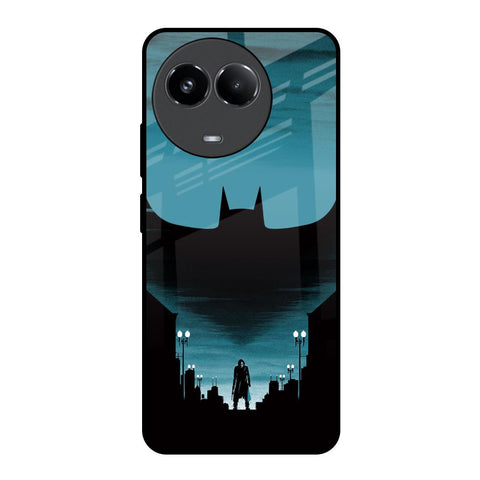 Cyan Bat Glossy Case for Realme 11x 5G