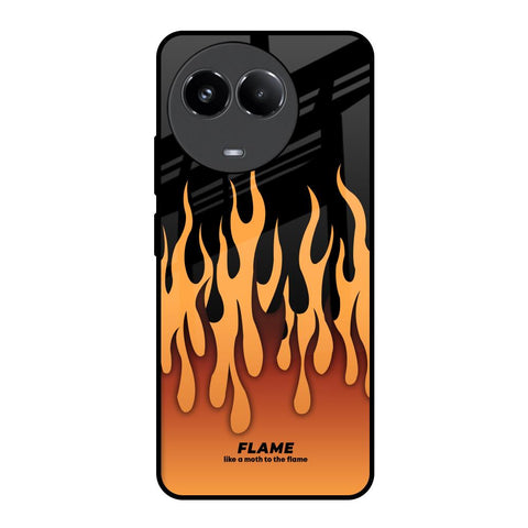 Fire Flame Glossy Case for Realme 11x 5G