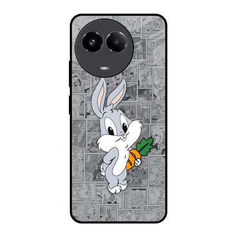 Cute Baby Bunny Glossy Case for Realme 11x 5G
