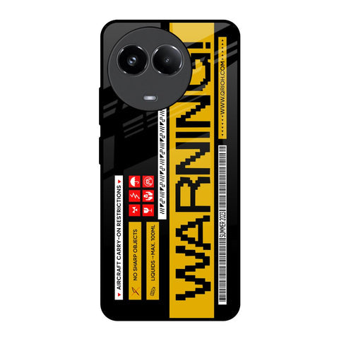 Aircraft Warning Glossy Case for Realme 11x 5G