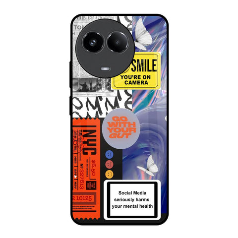 Smile for Camera Glossy Case for Realme 11x 5G
