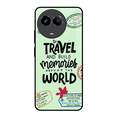 Travel Stamps Glossy Case for Realme 11x 5G