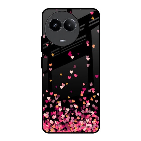 Heart Rain Fall Glossy Case For Realme 11x 5G