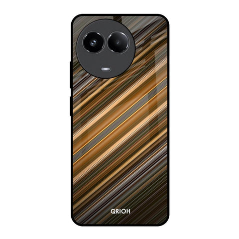 Diagonal Slash Pattern Glossy Case for Realme 11x 5G
