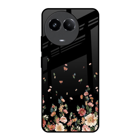 Floating Floral Print Glossy Case for Realme 11x 5G