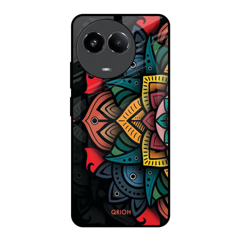 Retro Gorgeous Flower Glossy Case for Realme 11x 5G