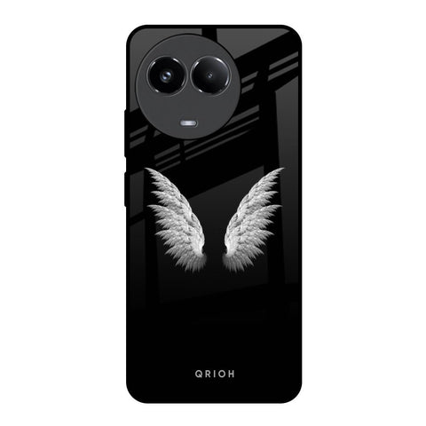White Angel Wings Glossy Case for Realme 11x 5G