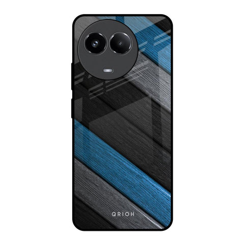 Multicolor Wooden Effect Glossy Case for Realme 11x 5G