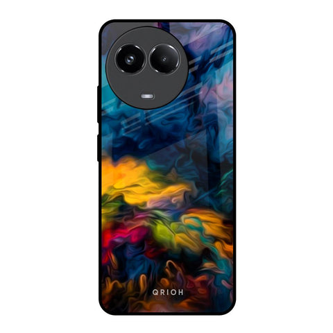 Multicolor Oil Painting Glossy Case for Realme 11x 5G