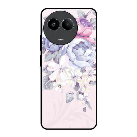 Elegant Floral Glossy Case for Realme 11x 5G