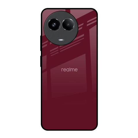 Classic Burgundy Glossy Case for Realme 11x 5G