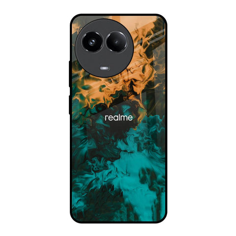Watercolor Wave Glossy Case for Realme 11x 5G