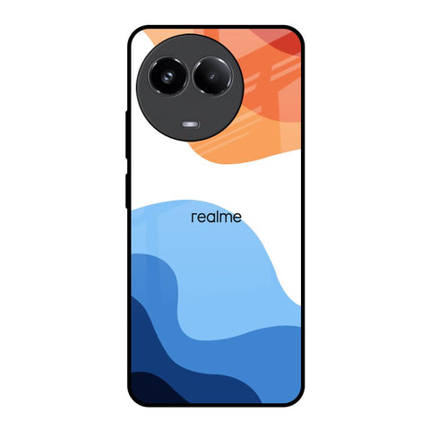 Wavy Color Pattern Glossy Case for Realme 11x 5G