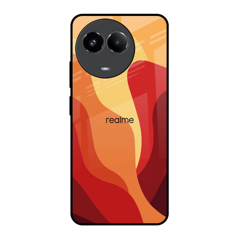 Magma Color Pattern Glossy Case for Realme 11x 5G