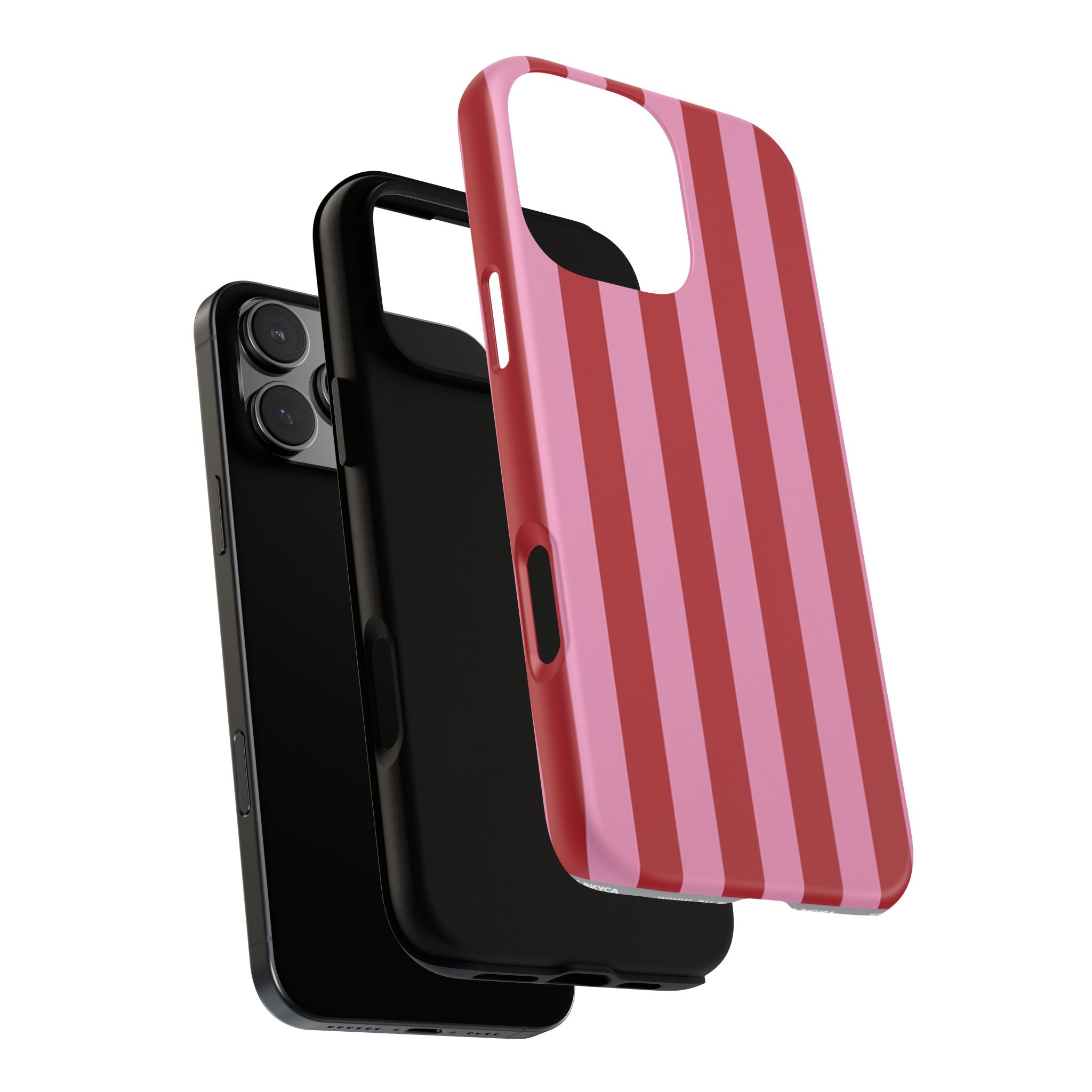 Pink Stripes Tough Case  Available For All iPhone Models