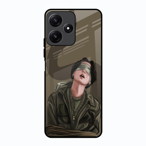 Blind Fold Glossy Case for Poco M6 Pro 5G